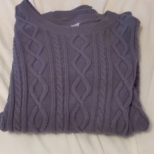 Blue sweater with nice pattern